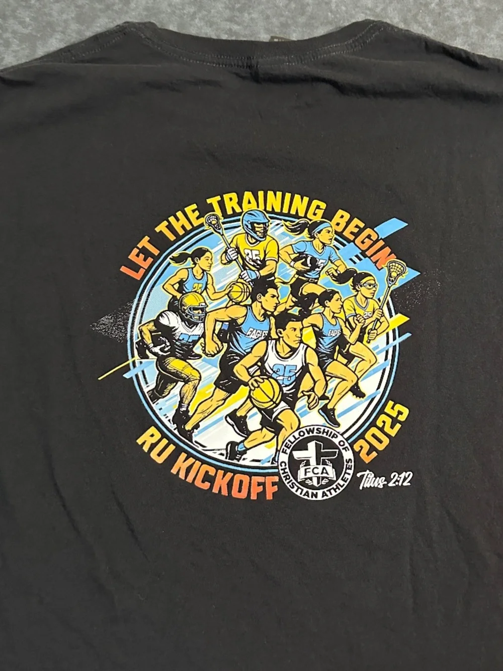 Fellowship of Christian Athletes FCA RU Kickoff 2025 Graphic T Shirt Size XL - Picture 4 of 7